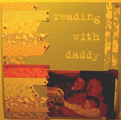 Reading with Daddy - left side