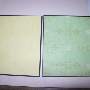 unembellished pages for mini album swap