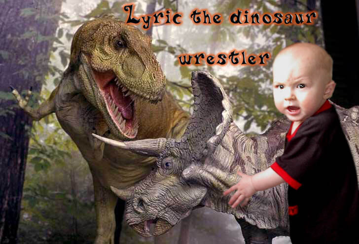 Dino wrestler