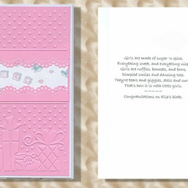 Baby Girl Card