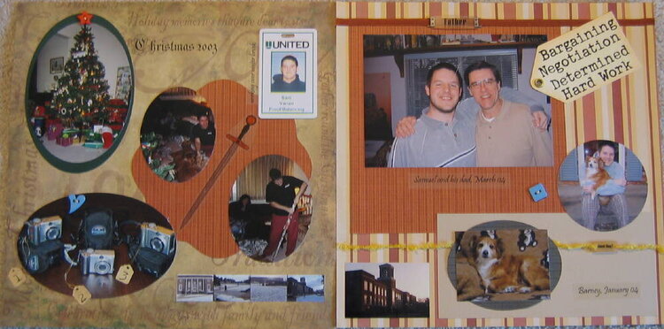 2 page LO ds scrapbook of college years
