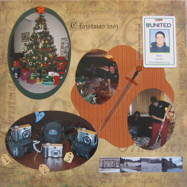 Christmas 2003 ds scrapbook of college years