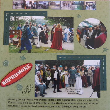 Renaissance Faire Left ds scrapbook of college years