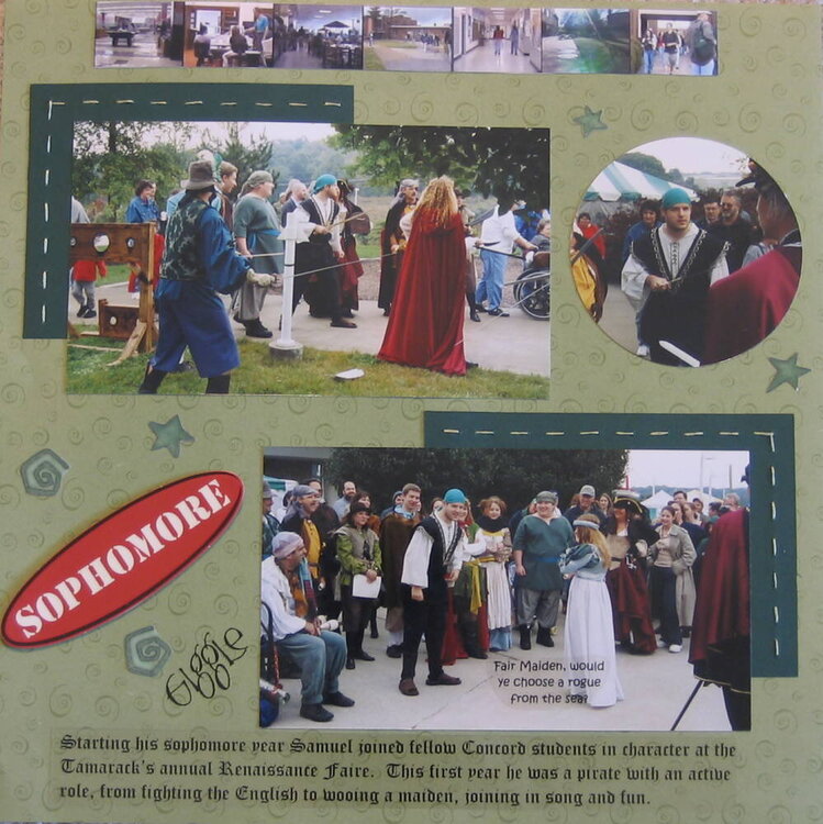 Renaissance Faire Left ds scrapbook of college years