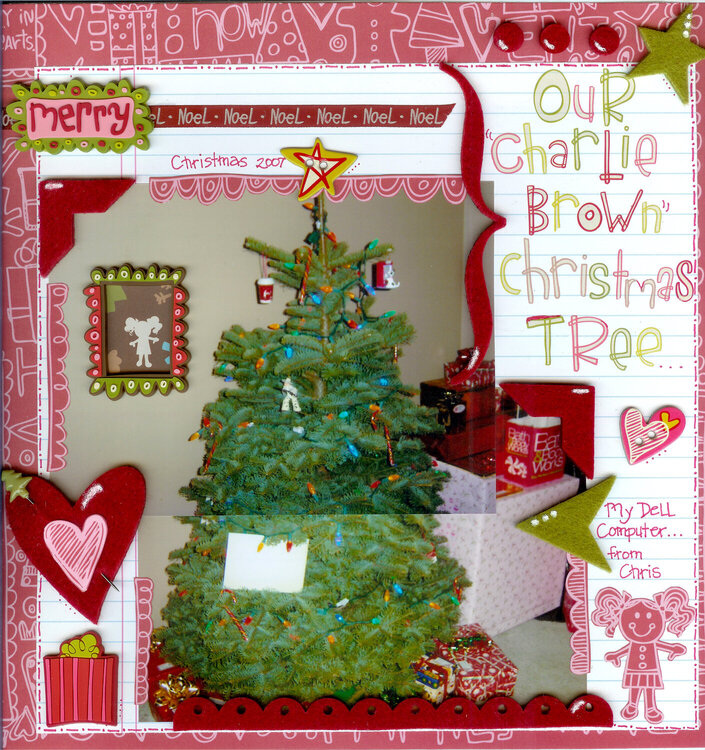 Our Charlie Brown Christmas Tree