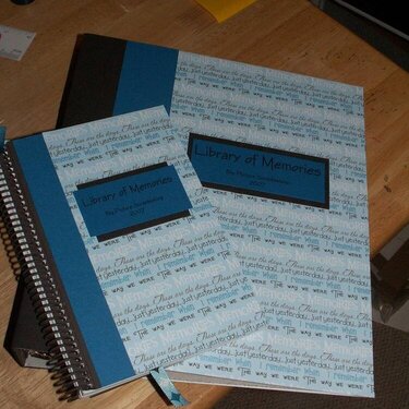 Binder and journal for Library of Memories