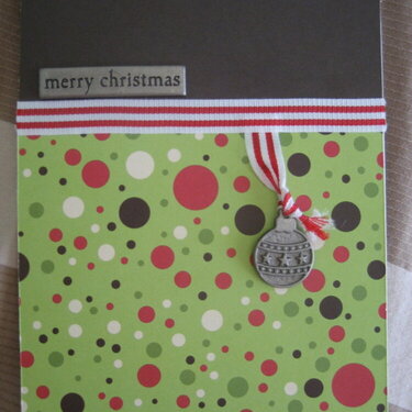 dotted xmas card