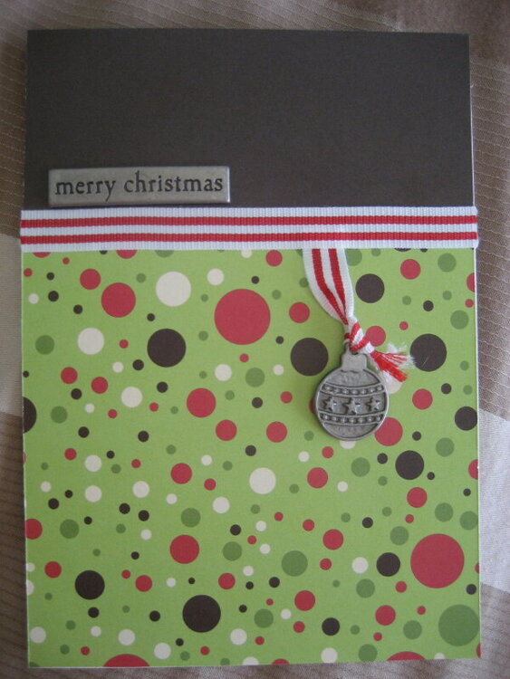 dotted xmas card