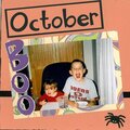 October 8x8 Calendar Page