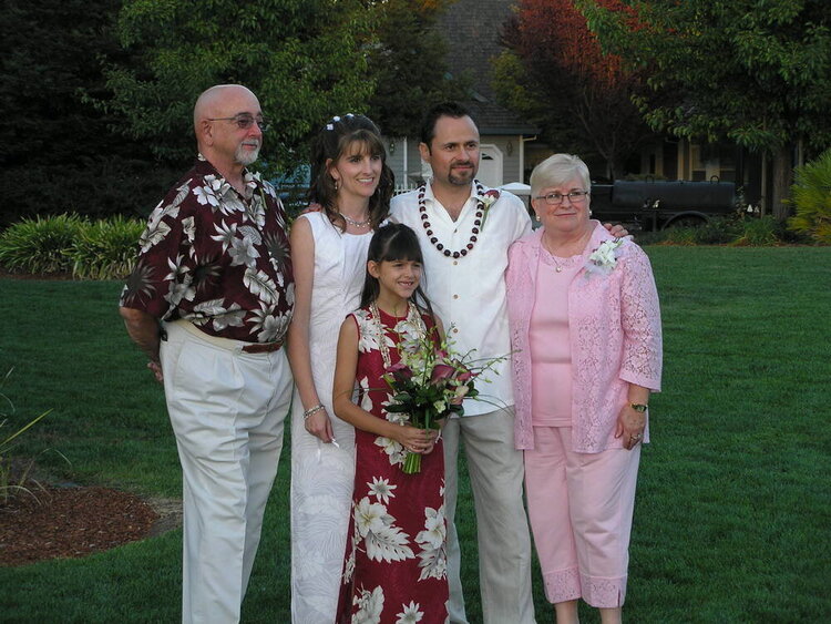 Mom and Dad with the Bride and Groom