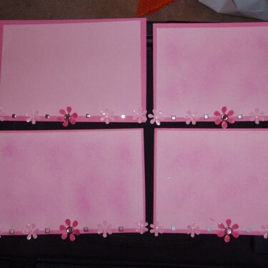 Pink photo mats