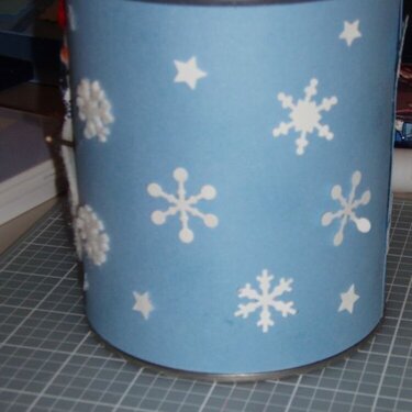 Altered winter tin - side view