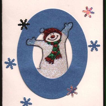 christmas snowman card