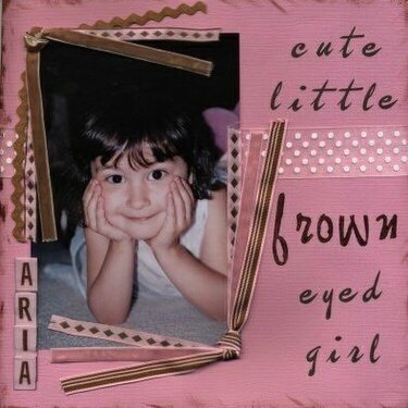 Cute Little Brown Eyed Girl