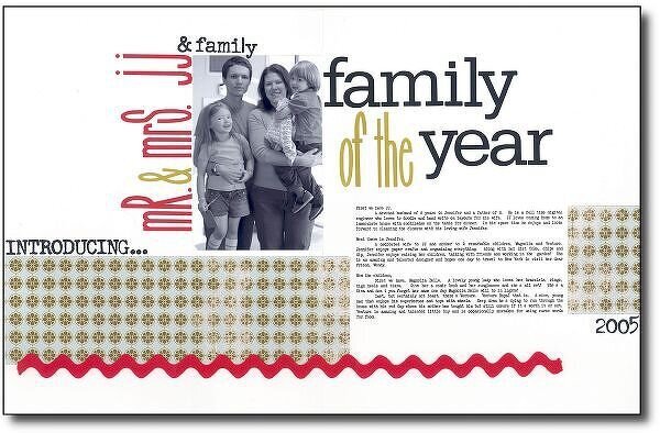 FAMILY OF THE YEAR [ for JENNIFER HARRISON ]