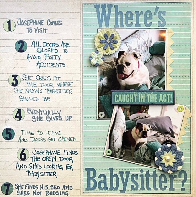 Where’s babysitter ? Sept 2020