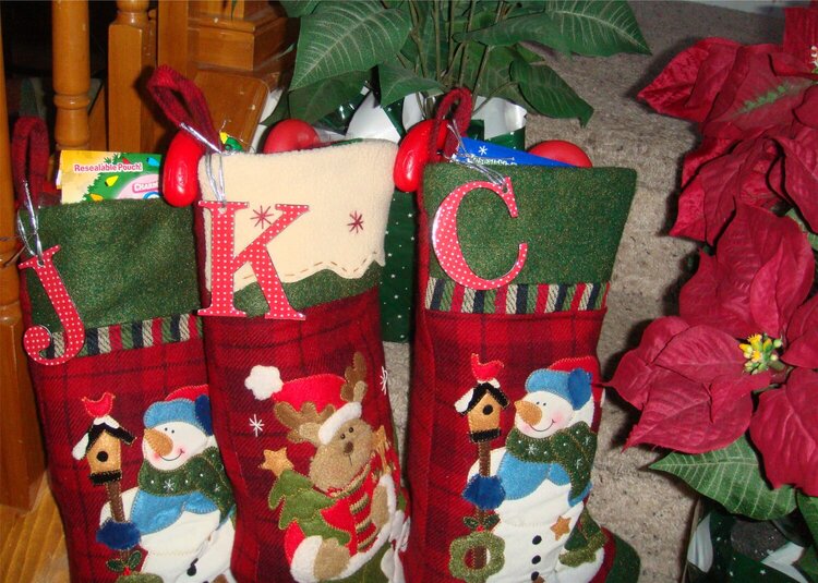 Initials for stockings
