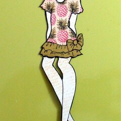 Prima doll Dita W/Peachy Keen "Fasionista Face stamps