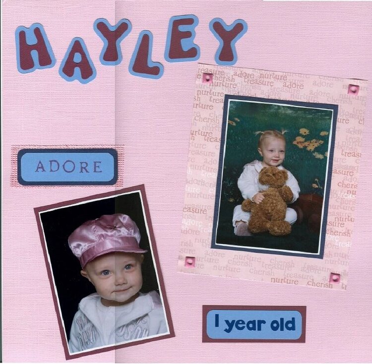 Hayley 1st year