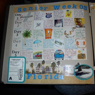 High School Memories - Senior Week &amp;quot;Calendar Page 1&amp;quot;