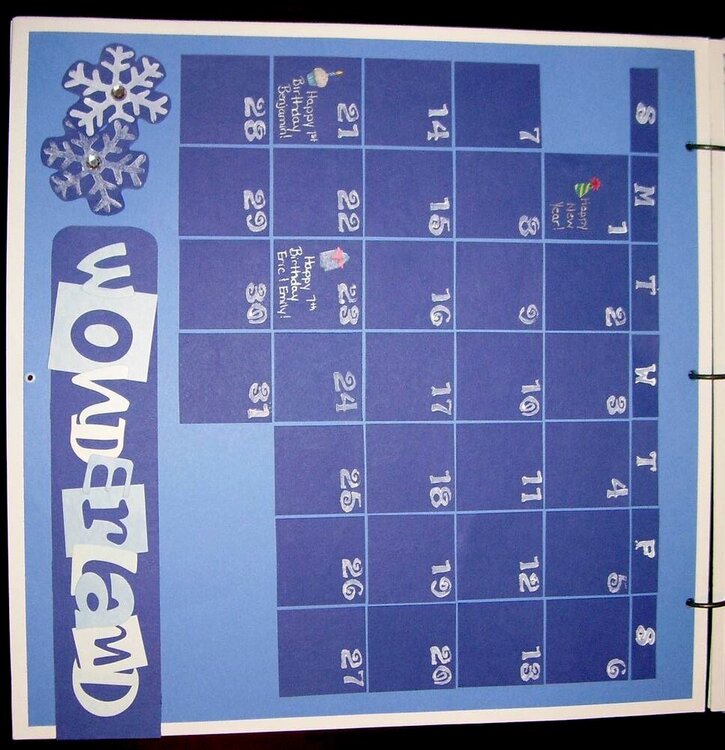 2007 Calendar - January 2