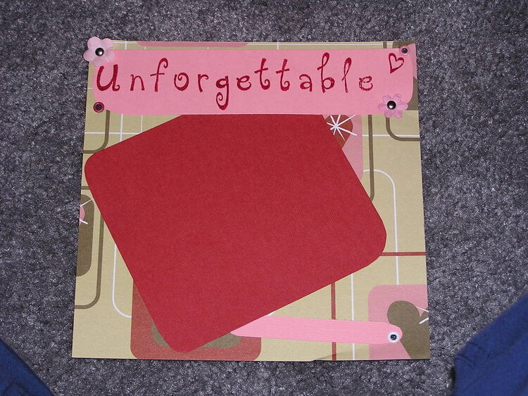 U is for Unforgettable - closeup