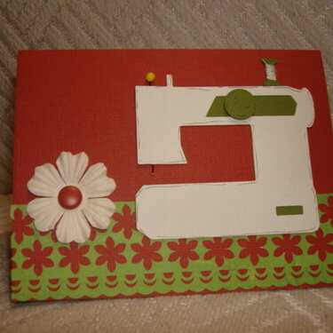 Sewing Machine Card