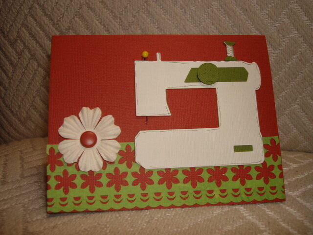 Sewing Machine Card