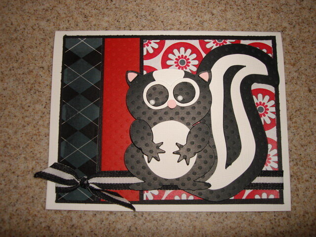 Skinky Skunk Card