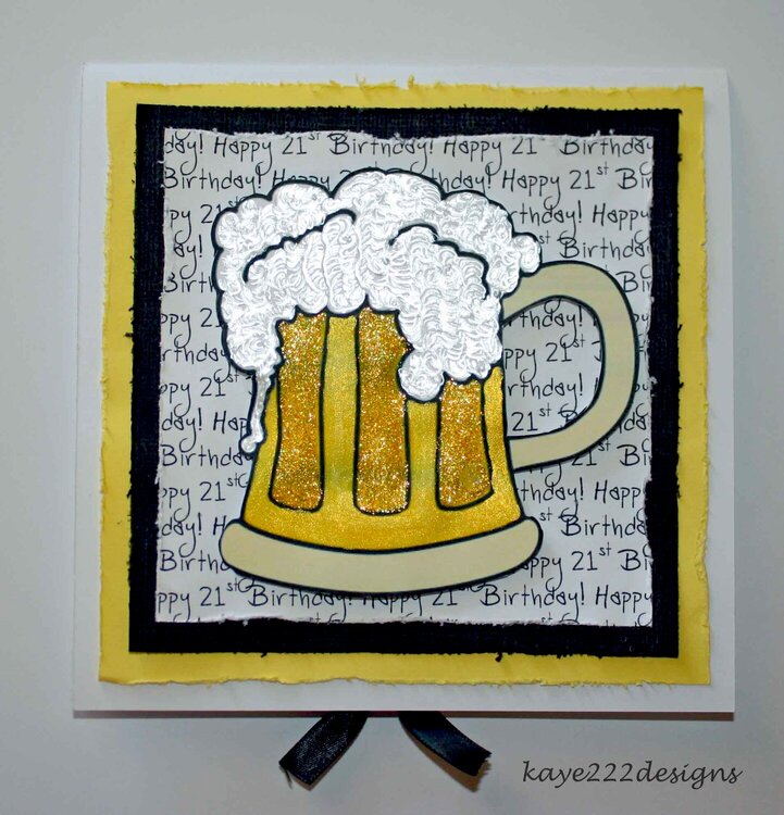 Happy 21st Birthday Beer Card