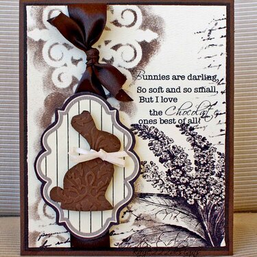 &quot;Chocolate Bunny&quot; Card *Donna Salazar*