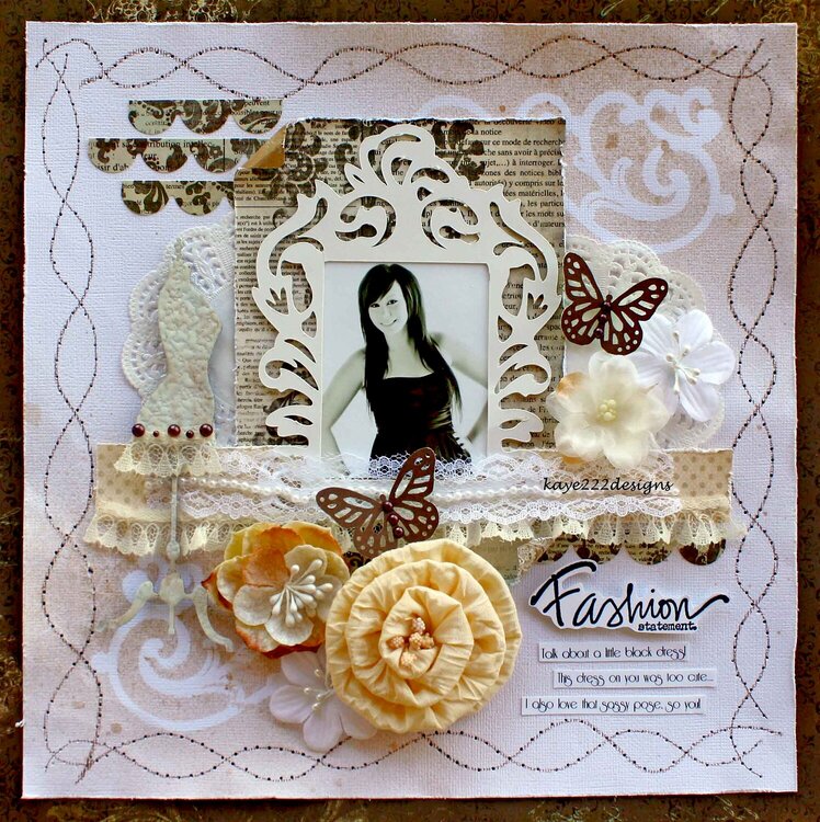 FASHION STATEMENT *SCRAP THAT* MADAME BUTTERFLY KIT!