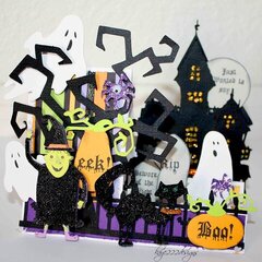 Just wanted to say....Boo! Side Step Card