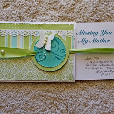 Missing You My Mother *slider card inside* &quot;scraplift&quot;
