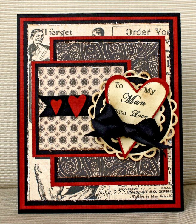 &quot;To My Man...With Love&quot; Card