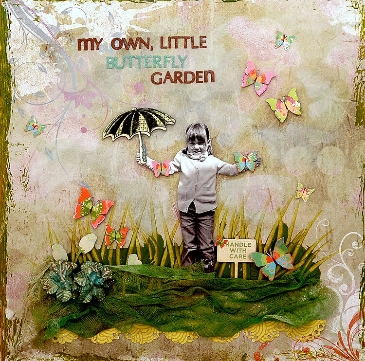 My own little butterfly garden - Cst Magnifique March kit