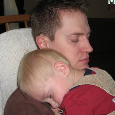 a nap with daddy