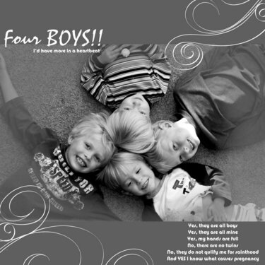 Four boys