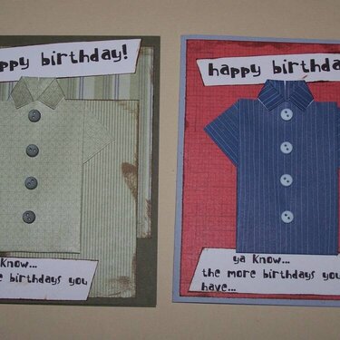 Origami Shirt Cards