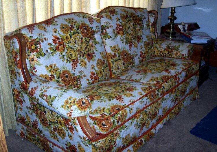 #7 Uglyist Couch EVER!