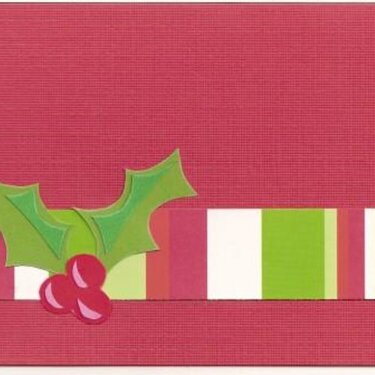 Red Holly Card