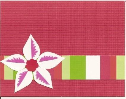Red Poinsetta Card