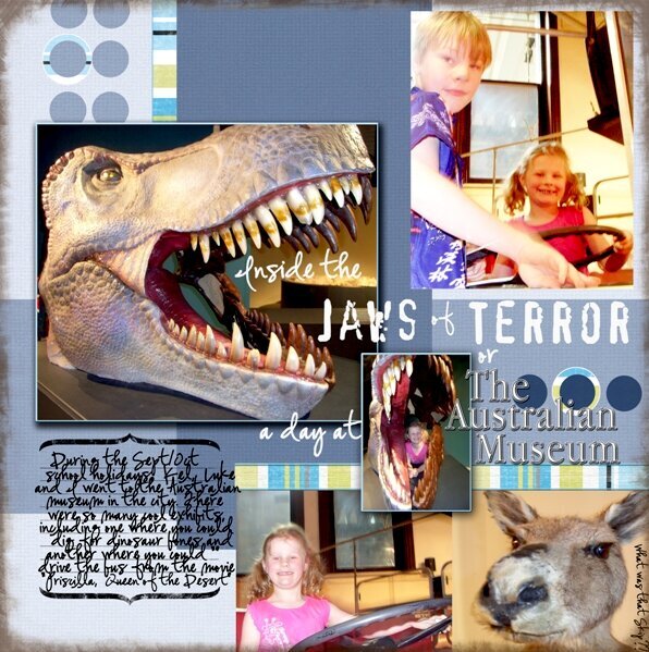 Inside the &quot;jaws of terror&quot; or a &quot;day at the Australian museum&quot;