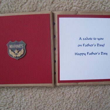 Marine&#039;s Father&#039;s Day card