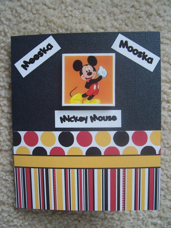 Mickey Mouse birthday card