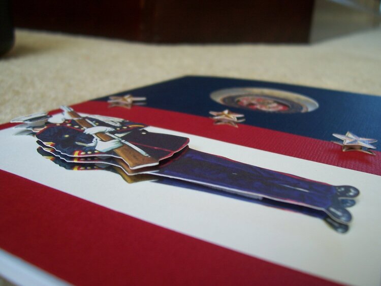 Marine card close up