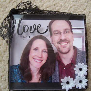 &quot;I love you&quot; acrylic block frame