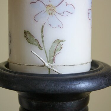 Candle Stamping - flower