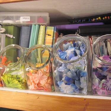 candy jar - flower storage