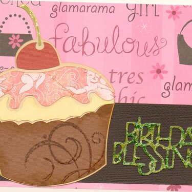 Cupcake Birthday Card 1